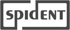 Logo of Spident, a dental supply company.